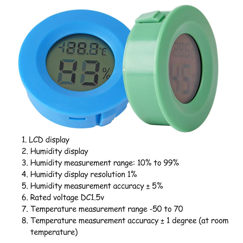 1pcs Hygrometer Digital Thermometer